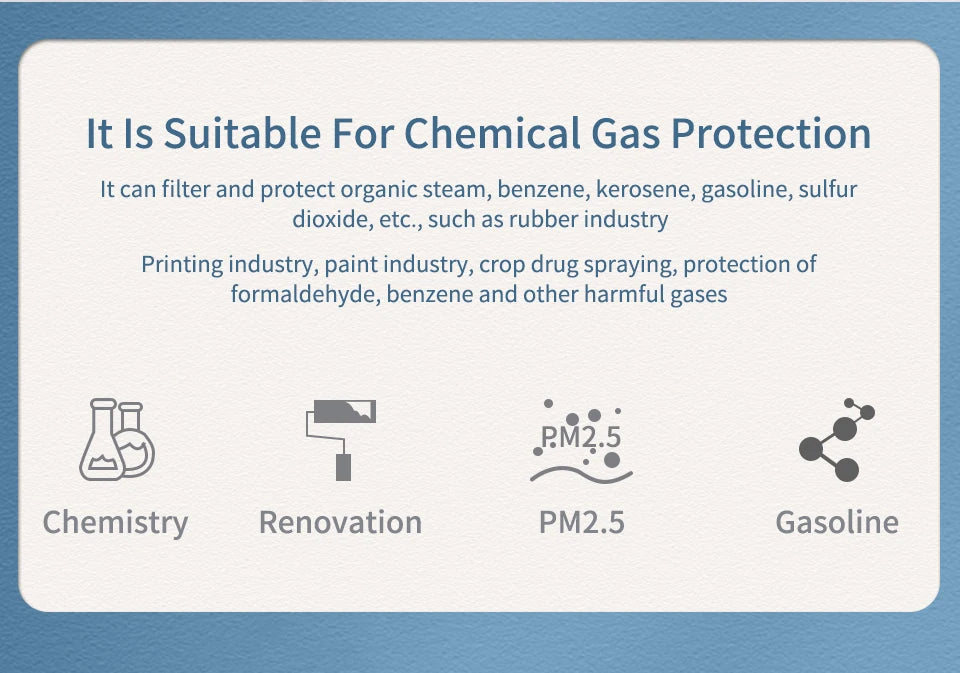 6800 Full Face Respirator Gas Mask Gas Masks Survival Nuclear and Chemical with Activated Carbon Filter