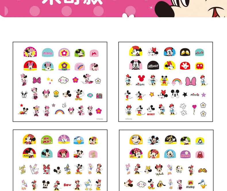 Disney girls cartoon frozen Makeup Toy Nail Stickers Toy Princess Mickey Minnie Mouse for kids gift