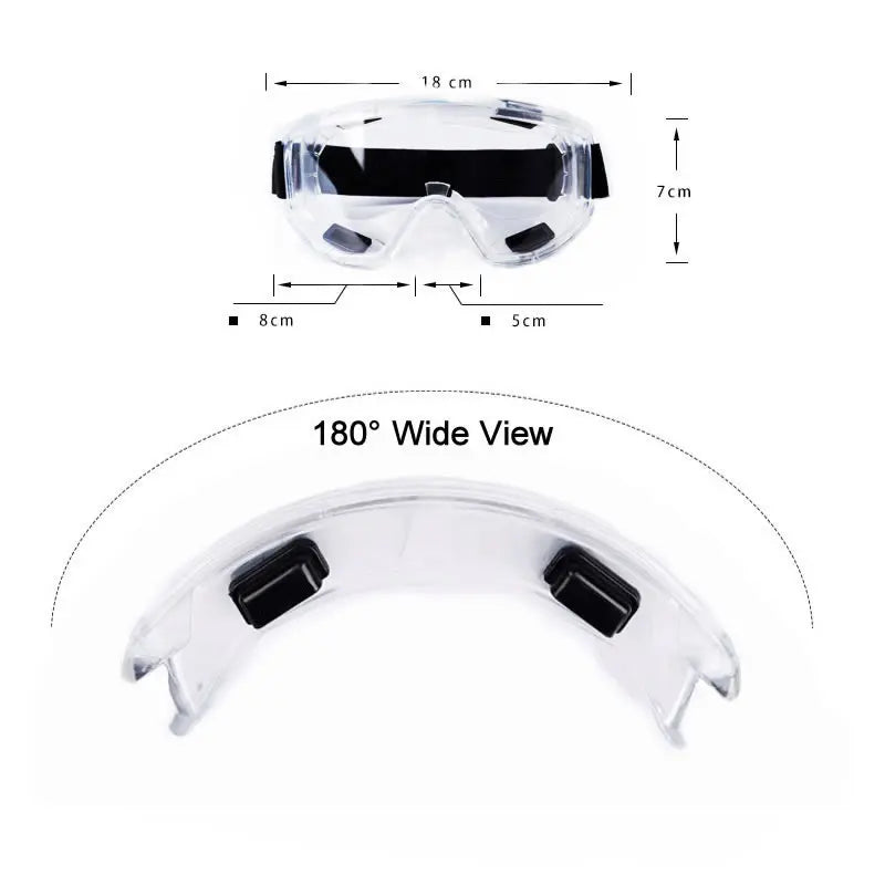 8-In-1 6300/6200 Dust Gas Mask With Safety Glasses Half Face Gas Respirator For Painting Spraying Polishing Work Safety