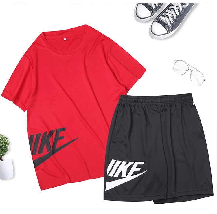 Men's Summer Short Sleeve Quick Drying Clothes Workout Exercise Outfit