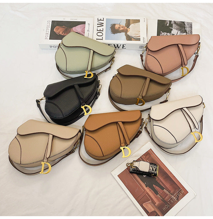 Fashionable and Trendy Women's Saddle Bag with Armpit Strap, 2025 Cross-border New Design, Exclusive and Casual Single Bag