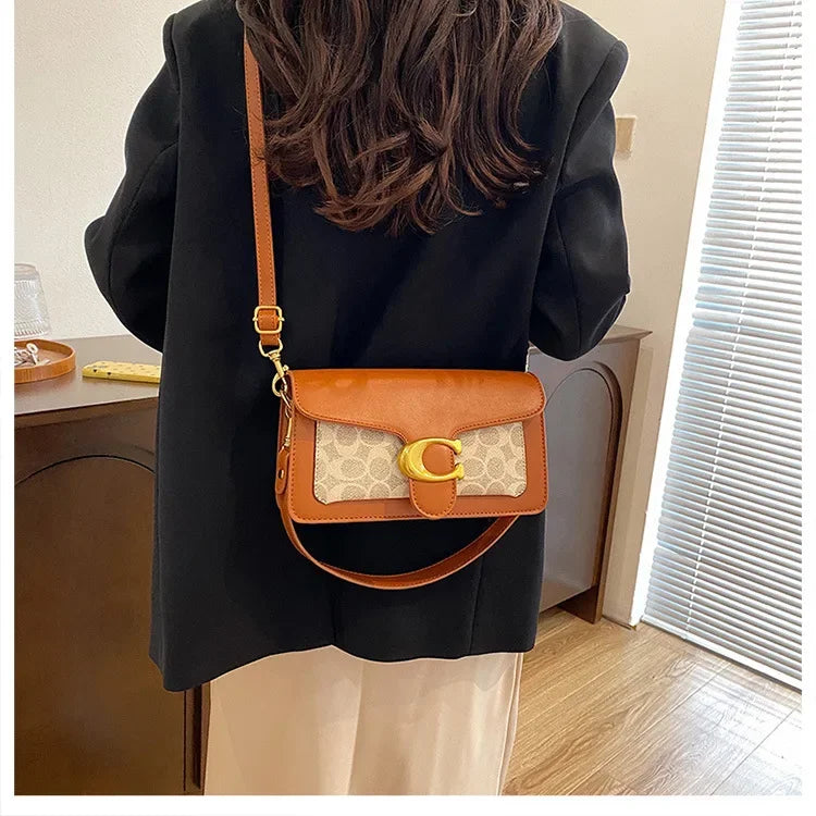 Retro Crossbody Bag Casual Single Shoulder Bag Outdoor Travel Handbag Women's Fashion Trendy Bag Versatile Handbag