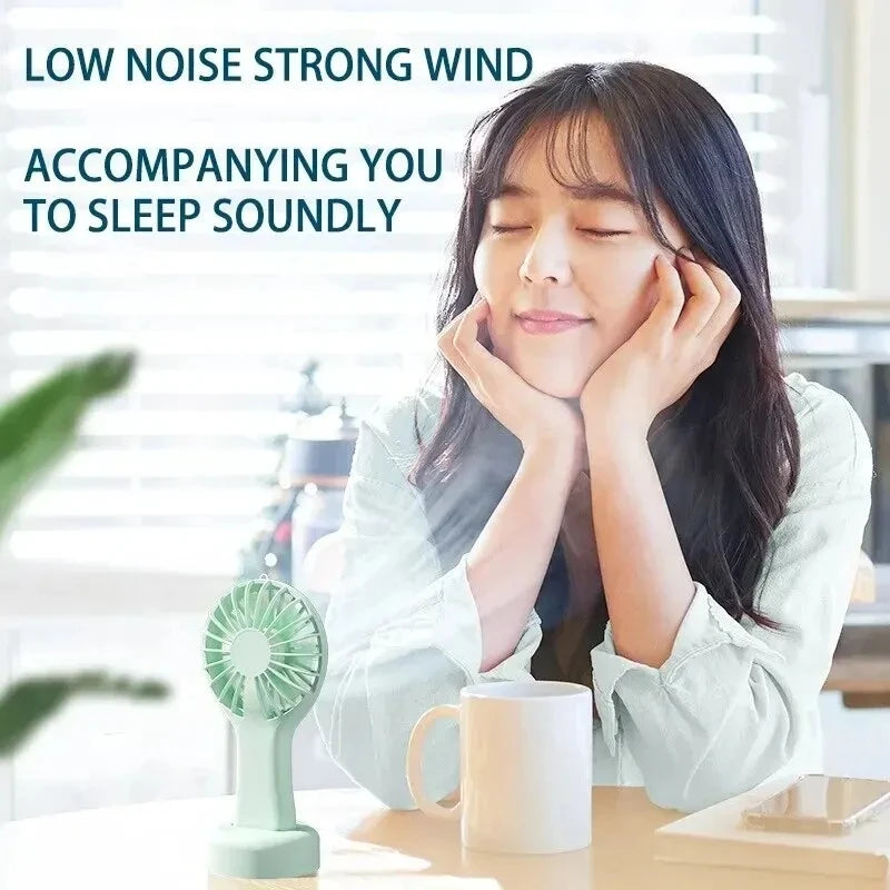 Handheld Mini Fan Portable USB Charging Convenient Creative Small Fans Catapult Pocket Hand-held Fan Wedding Gift