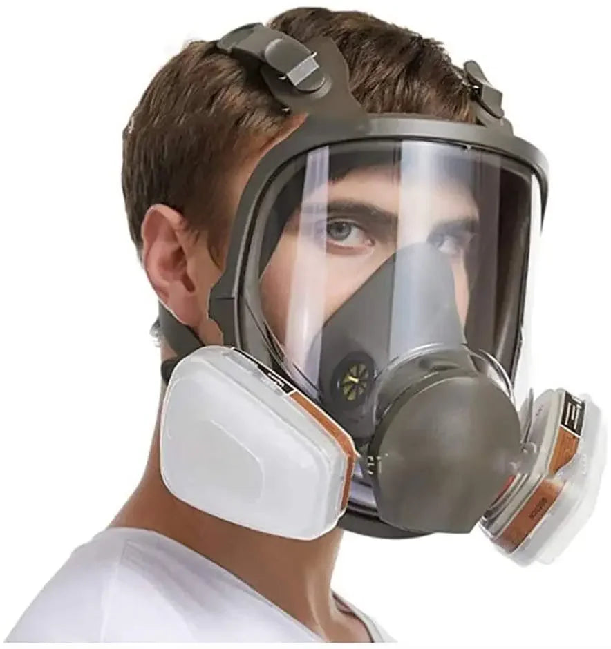 Fog-Proof 6800 Full Face Gas Mask Respirator Sets Industrial Painting Spraying Respiration Safety Work Protective Respirador