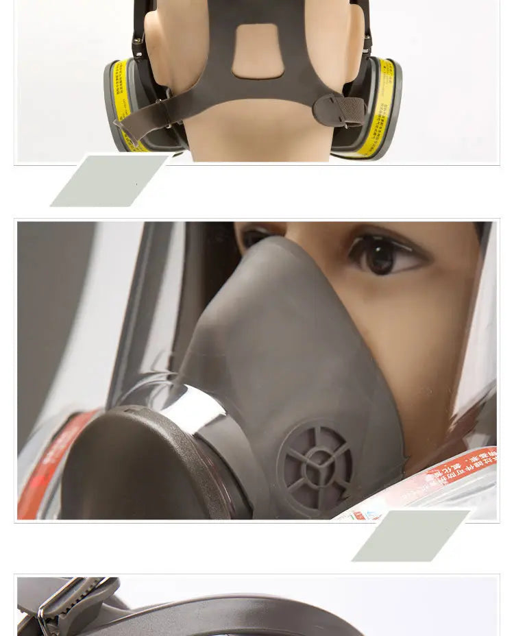 Full face spray protective mask, industrial gas mask respirator, new type 6800 gas mask, mechanical maintenance chemicals.