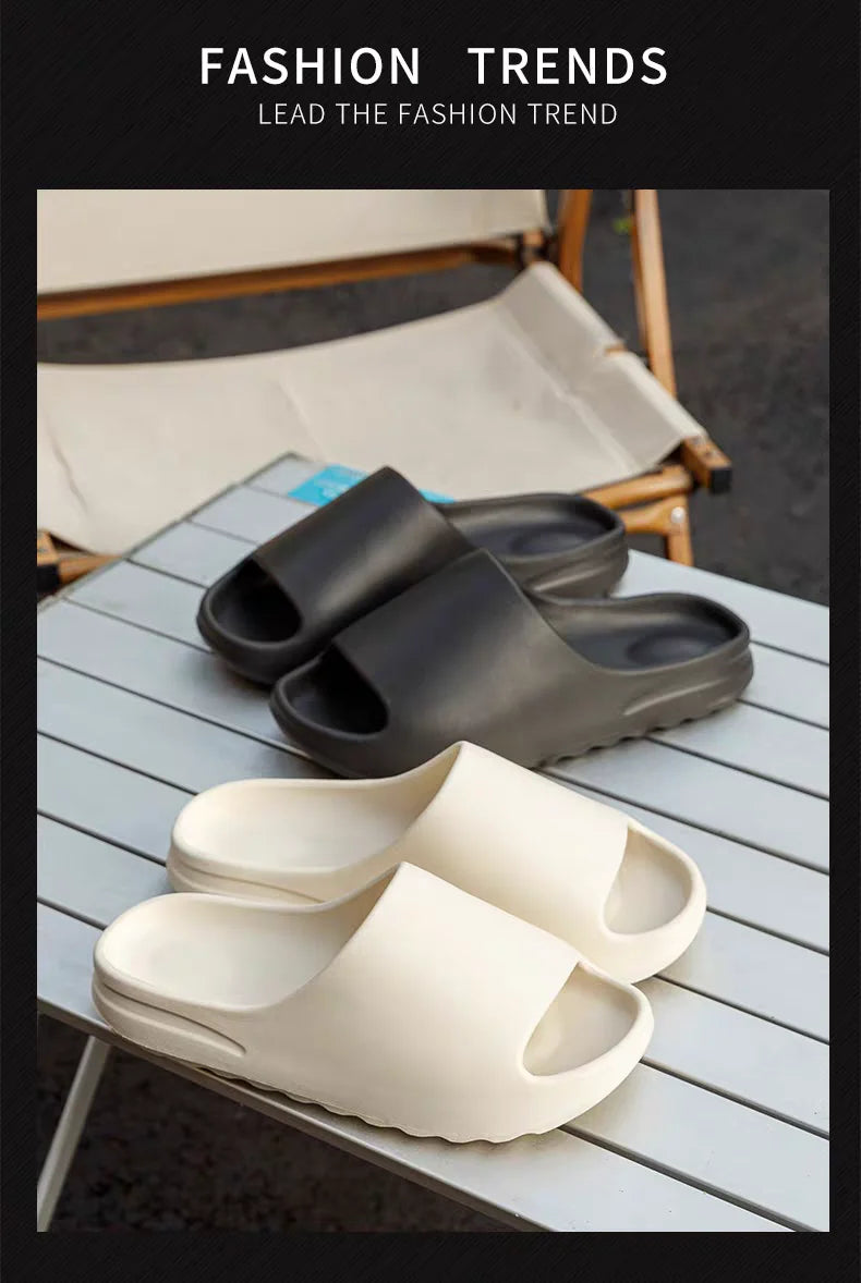 Unisex House Shoes Non-Slip thick Soft Platform Slide Sandals for Women Men Indoor Outdoor Shower Bathroom Slipper for Adult
