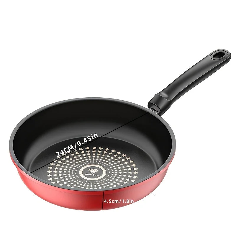 24cm Cast Iron Omelette Pan Nonstick Honeycomb Fry Pan Hot Frying Pans Electric Gas Cooktops Compatible Kitchen Cookware