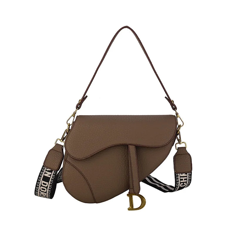 Fashionable and Trendy Women's Saddle Bag with Armpit Strap, 2025 Cross-border New Design, Exclusive and Casual Single Bag