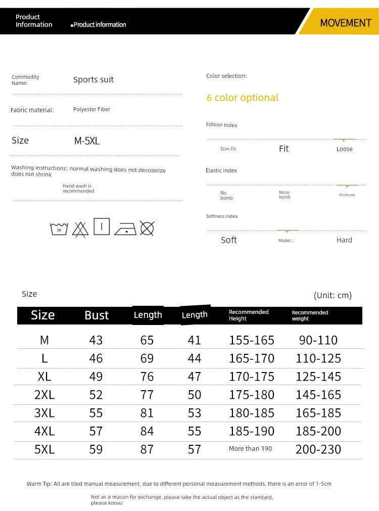 Men's Summer Short Sleeve Quick Drying Clothes Workout Exercise Outfit