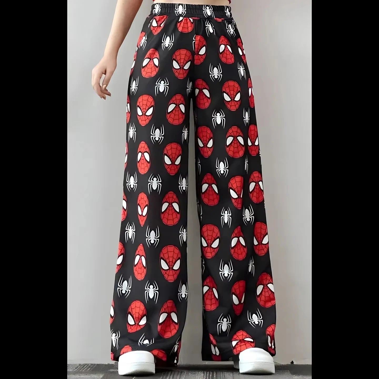 2025 Cartoon The Spiders & Bats Summer Cotton T-Shirt With Pajama pants Oversized Suit For Adult/Kids Couple Matching Clothes