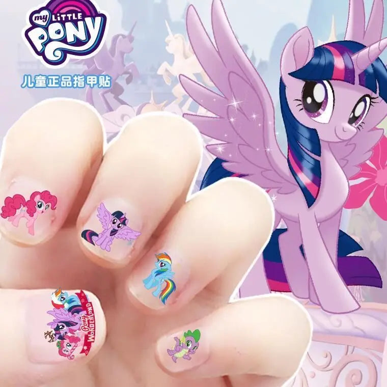 Disney girls cartoon frozen Makeup Toy Nail Stickers Toy Princess Mickey Minnie Mouse for kids gift