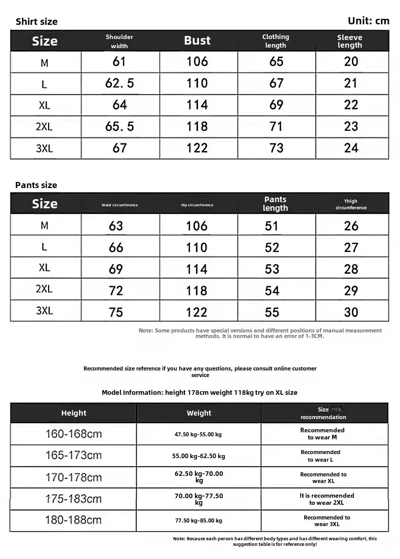 Casualsuit Men's Short Sleeve Sport Suit Vintage Trendy Fashionable Lightweight Summer 2024 New Arrival
