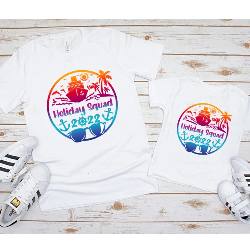 Family Trip Shirts Holiday Trip T Shirt Family Matching Outfits Summer Family Vacation 2025 Shirt Matching Beach Couple Outfits