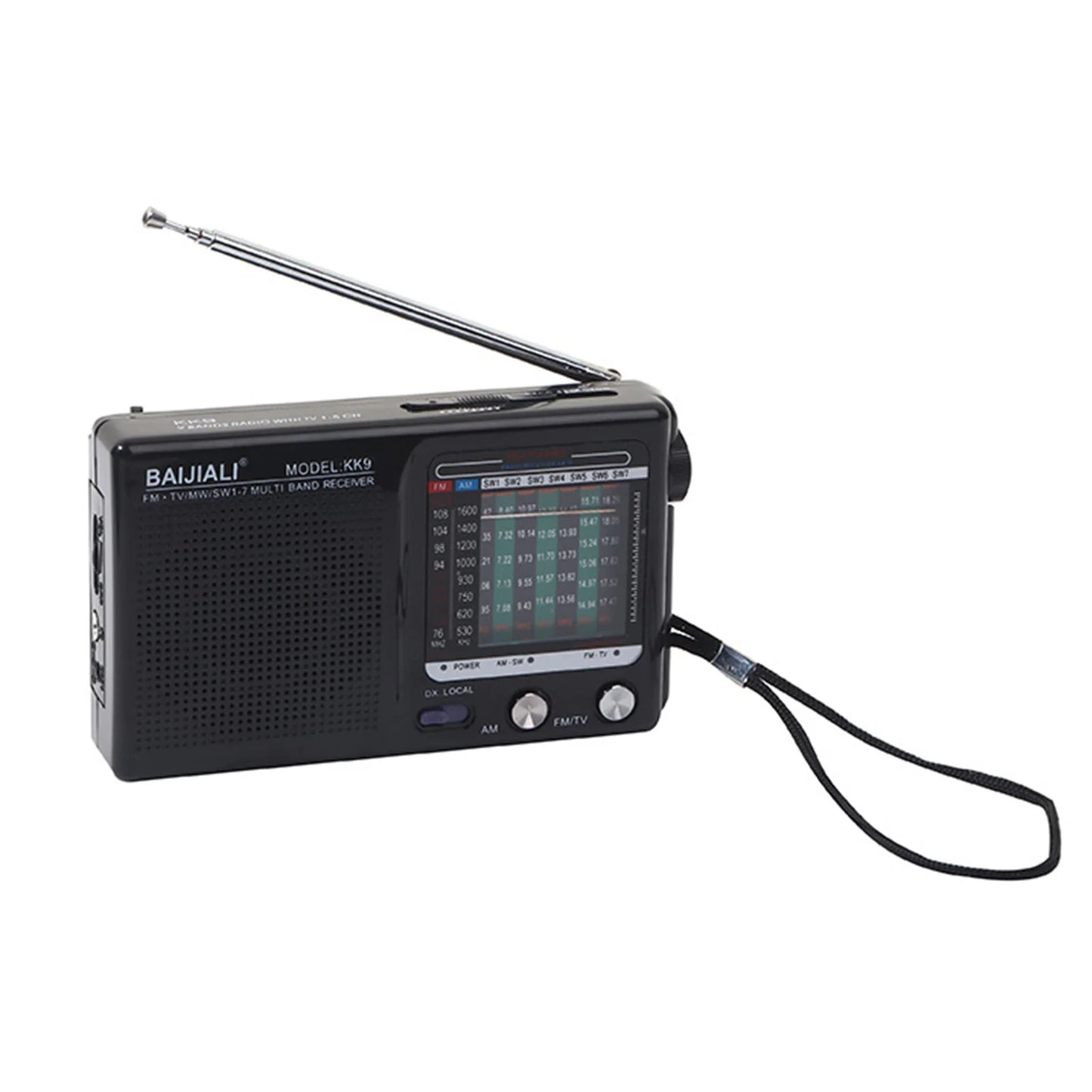 Outdoor Radio Dual Band Digital Radio SW/AM/FM Stereo Radio Battery Operated Telescopic Antenna for Indoor Outdoor Emergency Use
