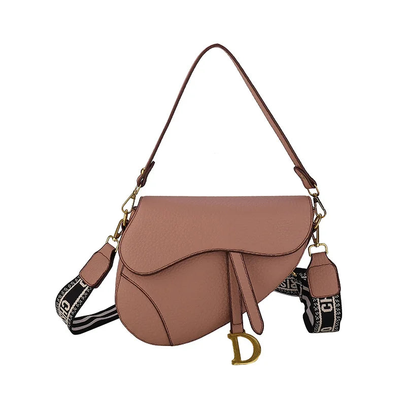 Fashionable and Trendy Women's Saddle Bag with Armpit Strap, 2025 Cross-border New Design, Exclusive and Casual Single Bag