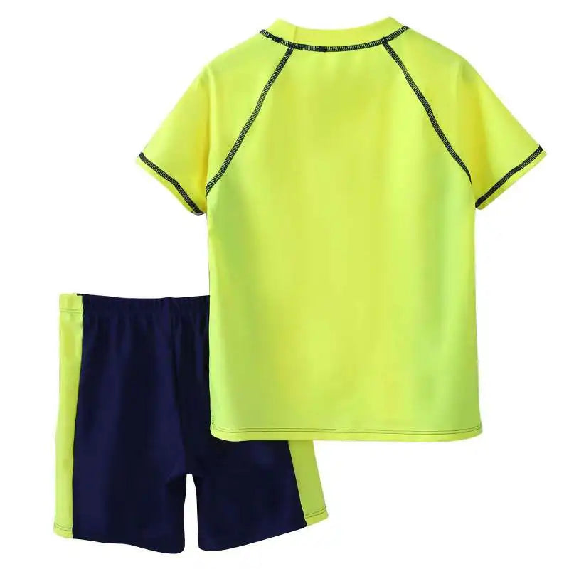 Summer Children Boys Sports Set Outdoor Short Sleeve Tops+ Shorts Suits Fashion Breathable Casual Clothes Sets