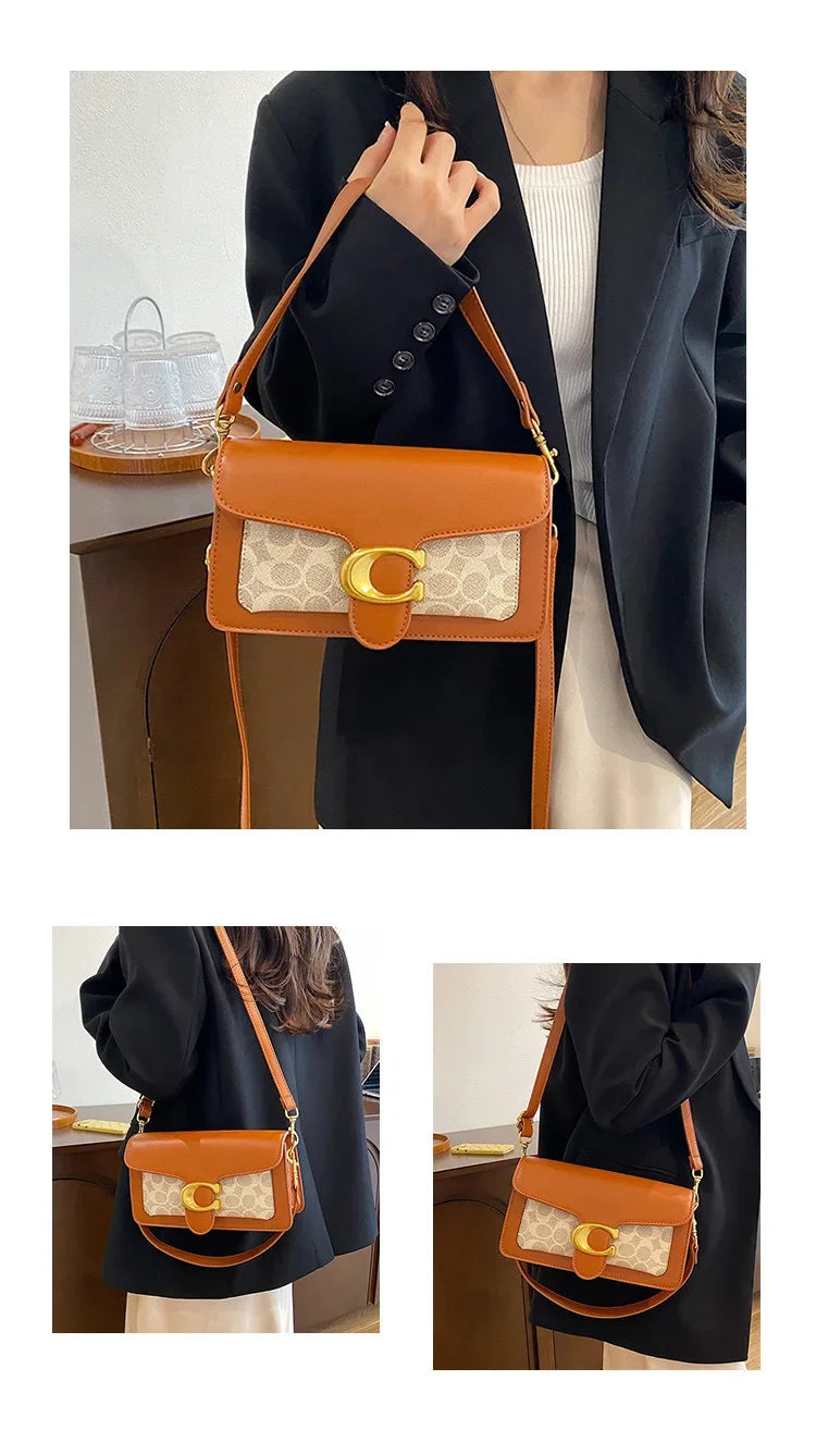 Retro Crossbody Bag Casual Single Shoulder Bag Outdoor Travel Handbag Women's Fashion Trendy Bag Versatile Handbag