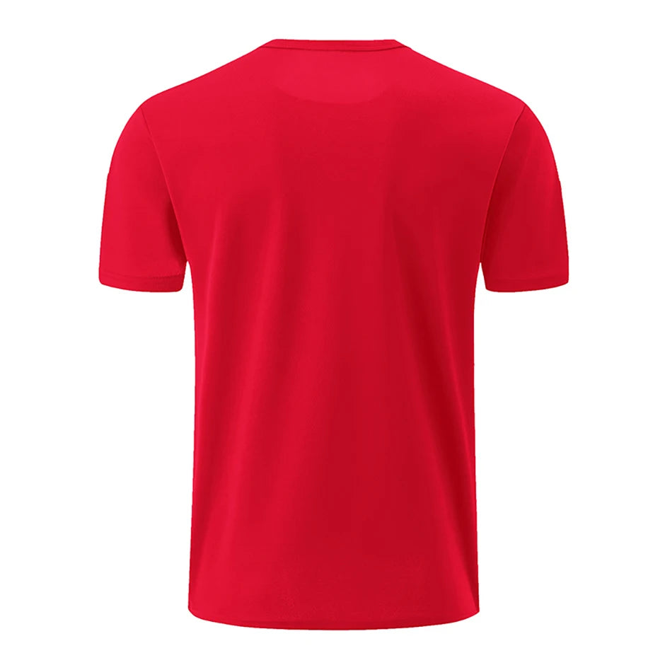2/4 Pcs Men's Summer Quick-drying Mesh Color Short-sleeved T-shirt Young and middle-aged loose plus size fitness running Joker T