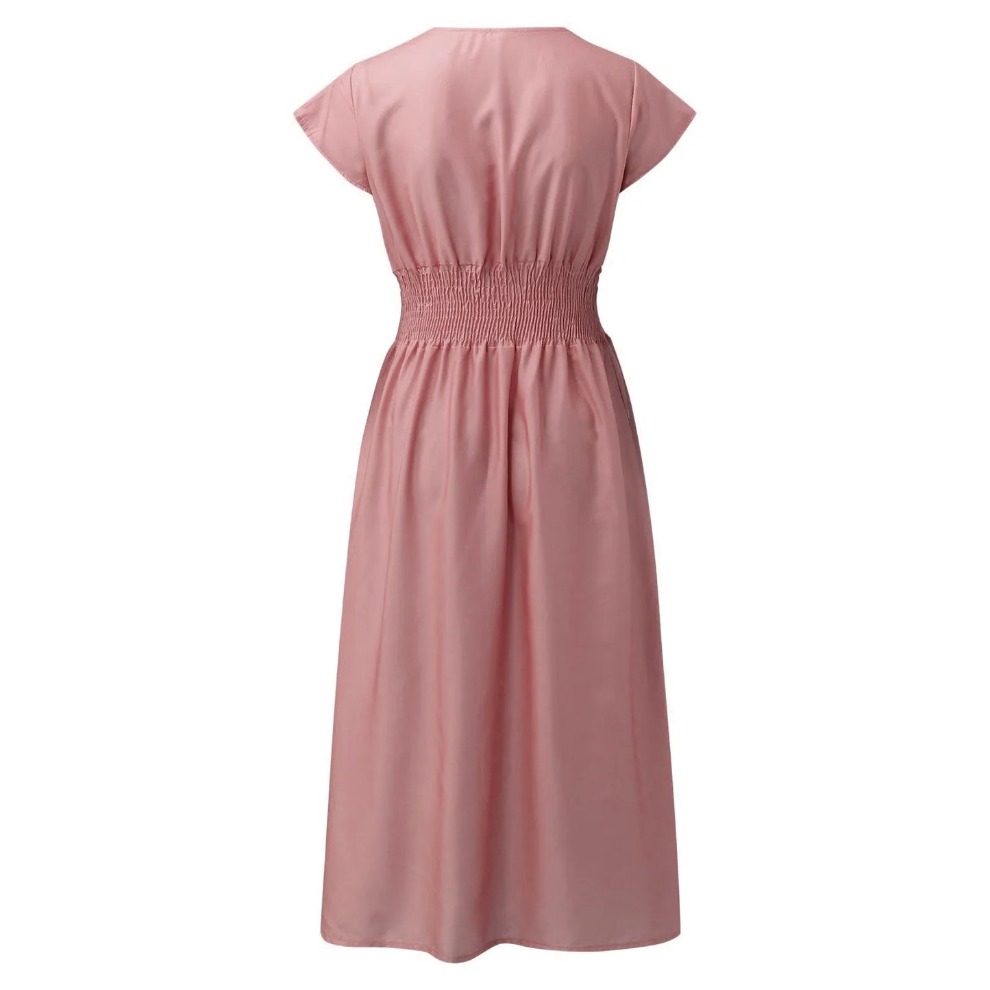 Beach Boho Dress Women Ruffled V-Neck Floral Vintage High Waist A-Line Long Dress Sleeveless Lace Up Jacquard Maxi Sundress