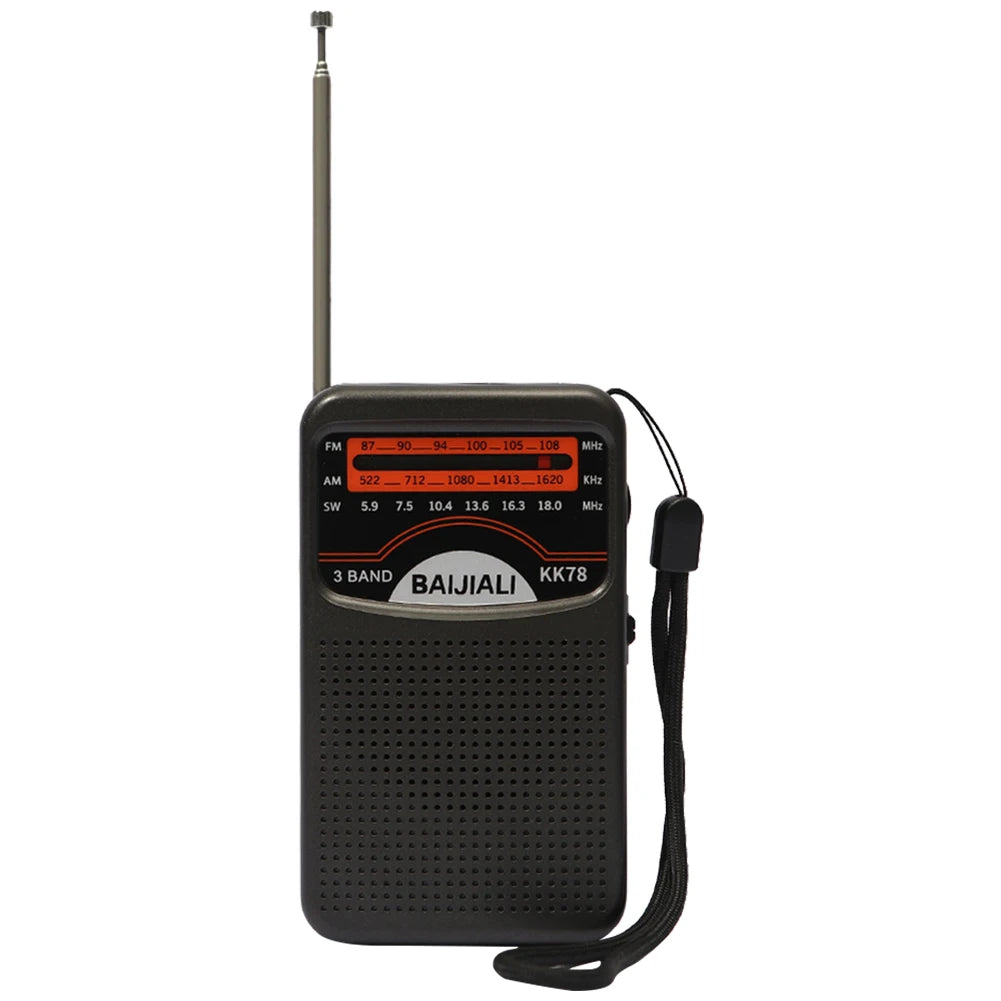 Mini Radio KK19 KK67 KK78 Portable Radio FM AM Battery Operated Handheld Built-in Speaker Radios For Running Walking Small Radio
