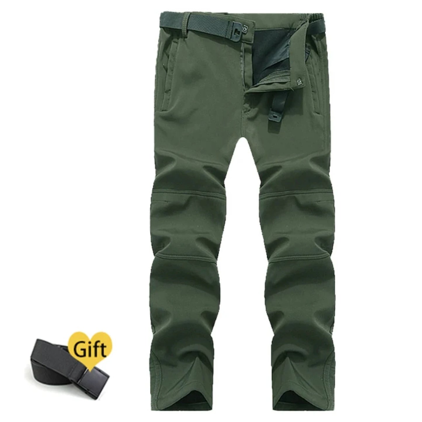 Winter Men Camping Hiking Pants Travel Soft Shell Warm Waterproof Fleece Windproof Outdoor Skiing Trekking Trousers