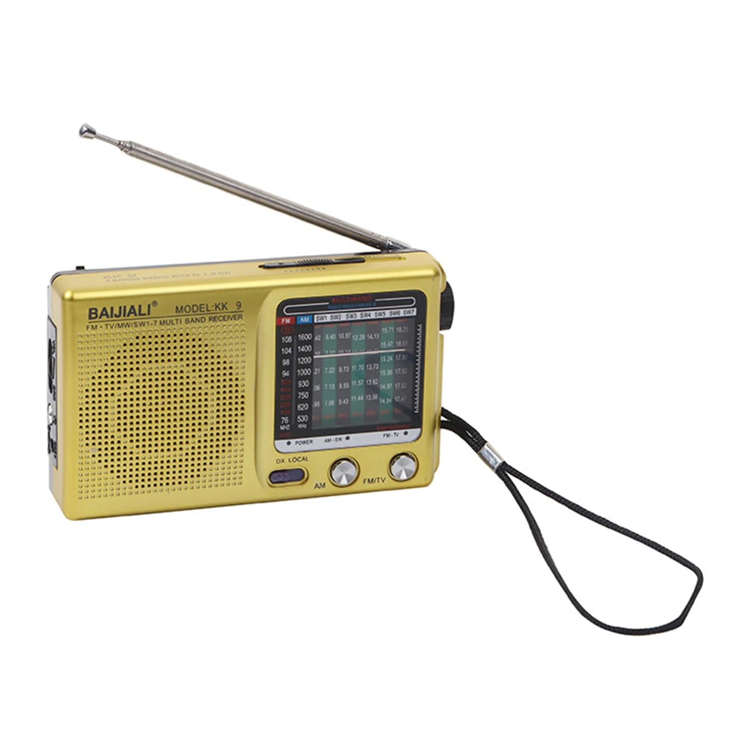 Outdoor Radio Dual Band Digital Radio SW/AM/FM Stereo Radio Battery Operated Telescopic Antenna for Indoor Outdoor Emergency Use
