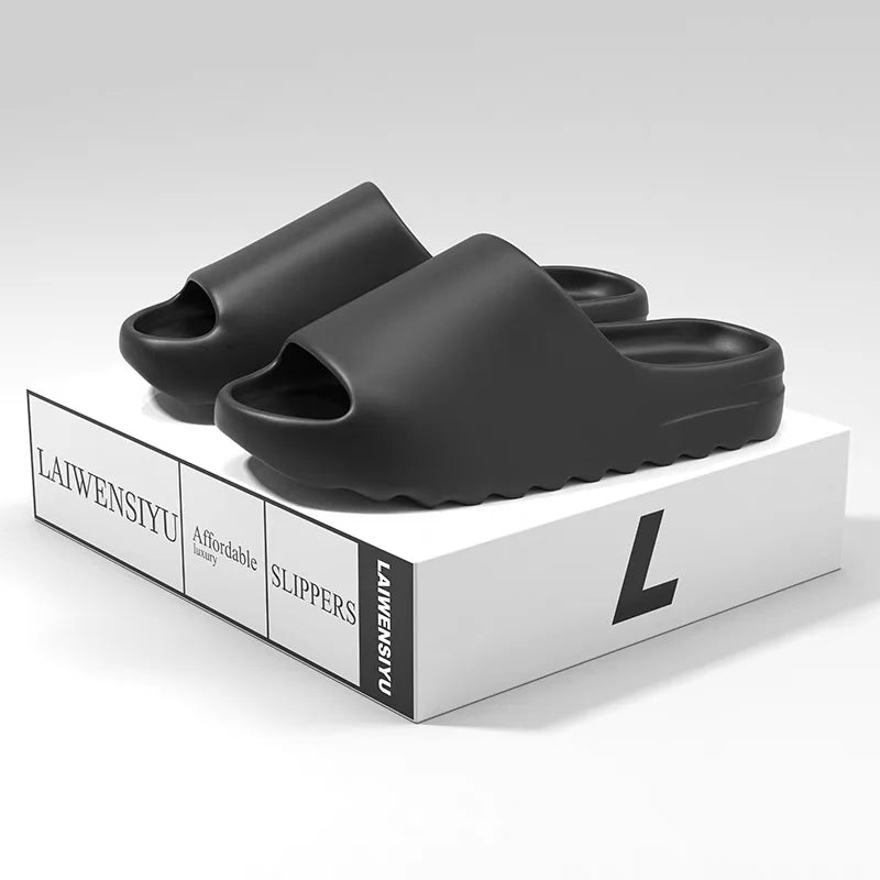 Unisex House Shoes Non-Slip thick Soft Platform Slide Sandals for Women Men Indoor Outdoor Shower Bathroom Slipper for Adult