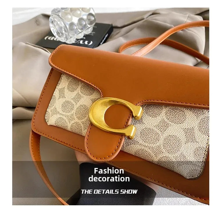 Retro Crossbody Bag Casual Single Shoulder Bag Outdoor Travel Handbag Women's Fashion Trendy Bag Versatile Handbag