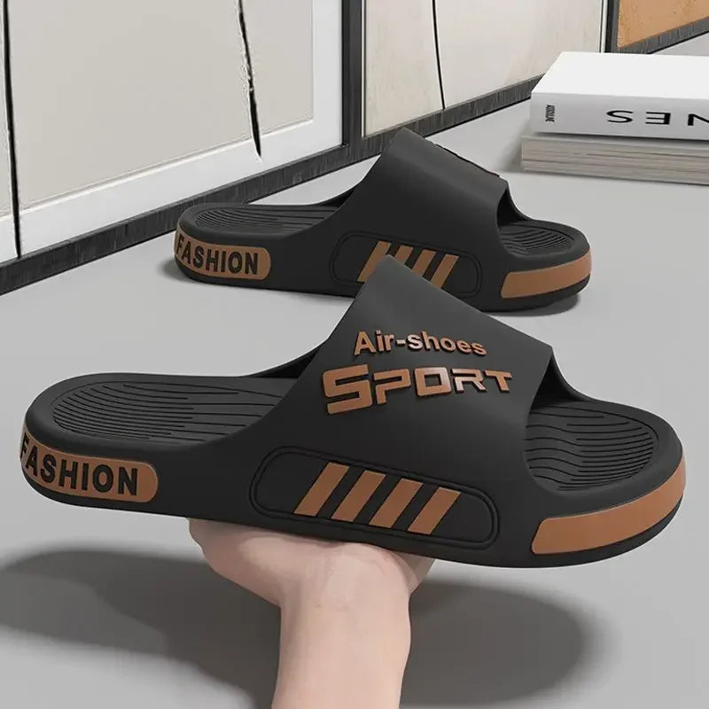 New 2025 Slippers for Men Slipper Thick Bottom Super Soft Men's Shoe Wearing Outside Flip Flop Sandals House Shoes Odorless Feet