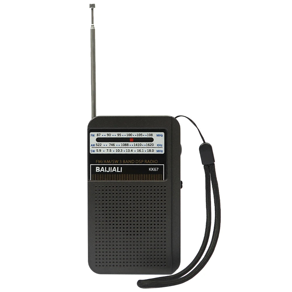 Outdoor Radio Dual Band Digital Radio SW/AM/FM Stereo Radio Battery Operated Telescopic Antenna for Indoor Outdoor Emergency Use