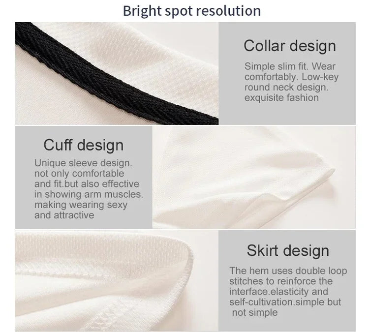 Summer Men's T-shirt and Shorts Sports Two-piece Running and Fitness Short Sleeve Set Comfortable and Breathable Casual Clothing