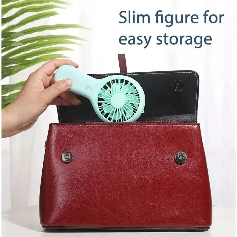 Handheld Mini Fan Portable USB Charging Convenient Creative Small Fans Catapult Pocket Hand-held Fan Wedding Gift