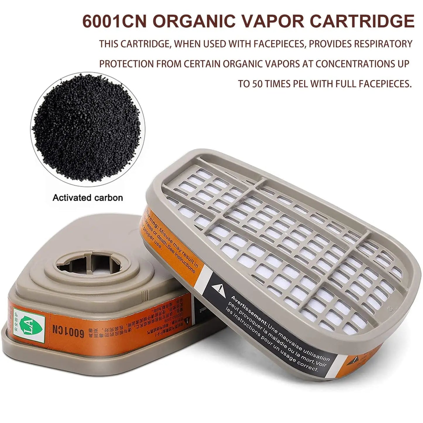 6800 Full Face Respirator Gas Mask Gas Masks Survival Nuclear and Chemical with Activated Carbon Filter