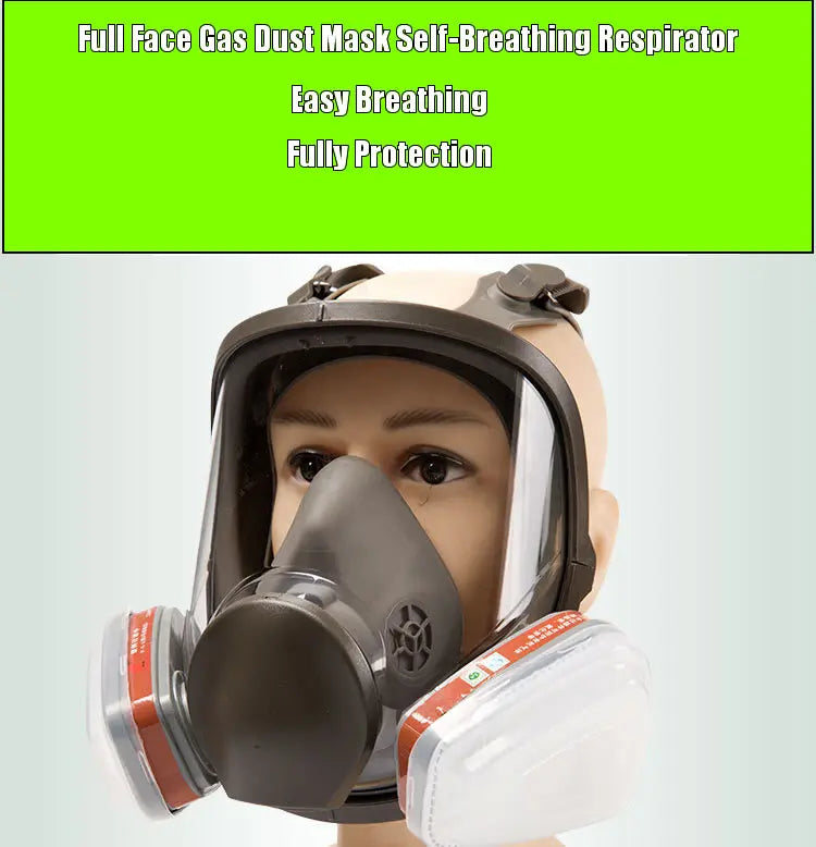 Full face spray protective mask, industrial gas mask respirator, new type 6800 gas mask, mechanical maintenance chemicals.
