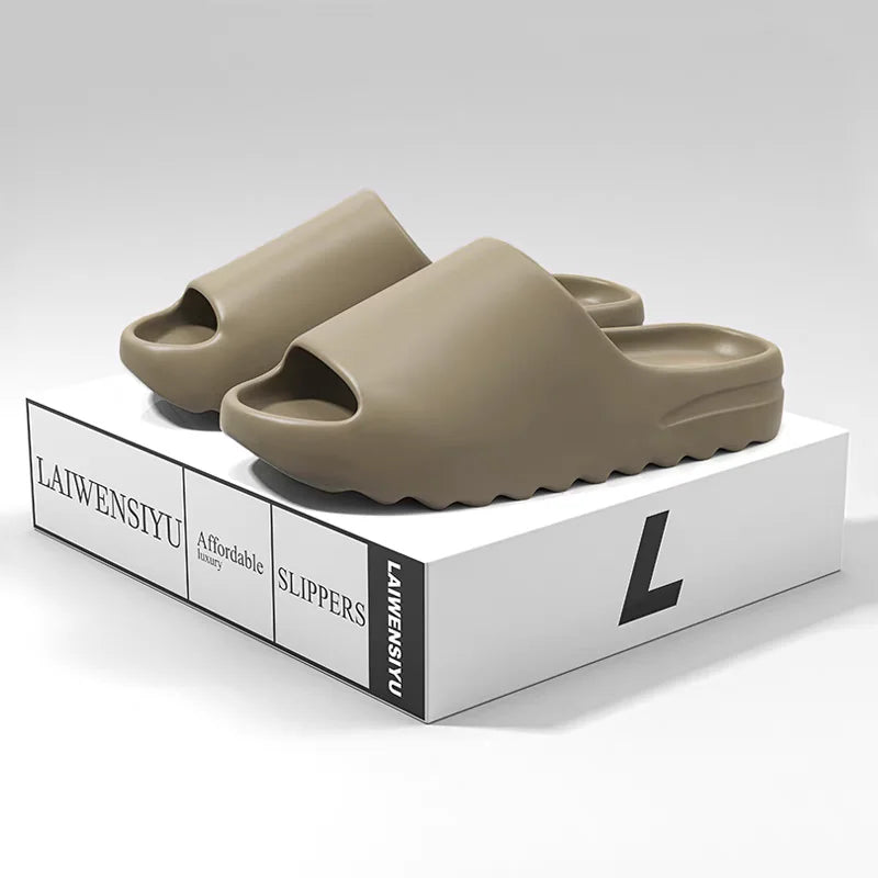 Unisex House Shoes Non-Slip thick Soft Platform Slide Sandals for Women Men Indoor Outdoor Shower Bathroom Slipper for Adult