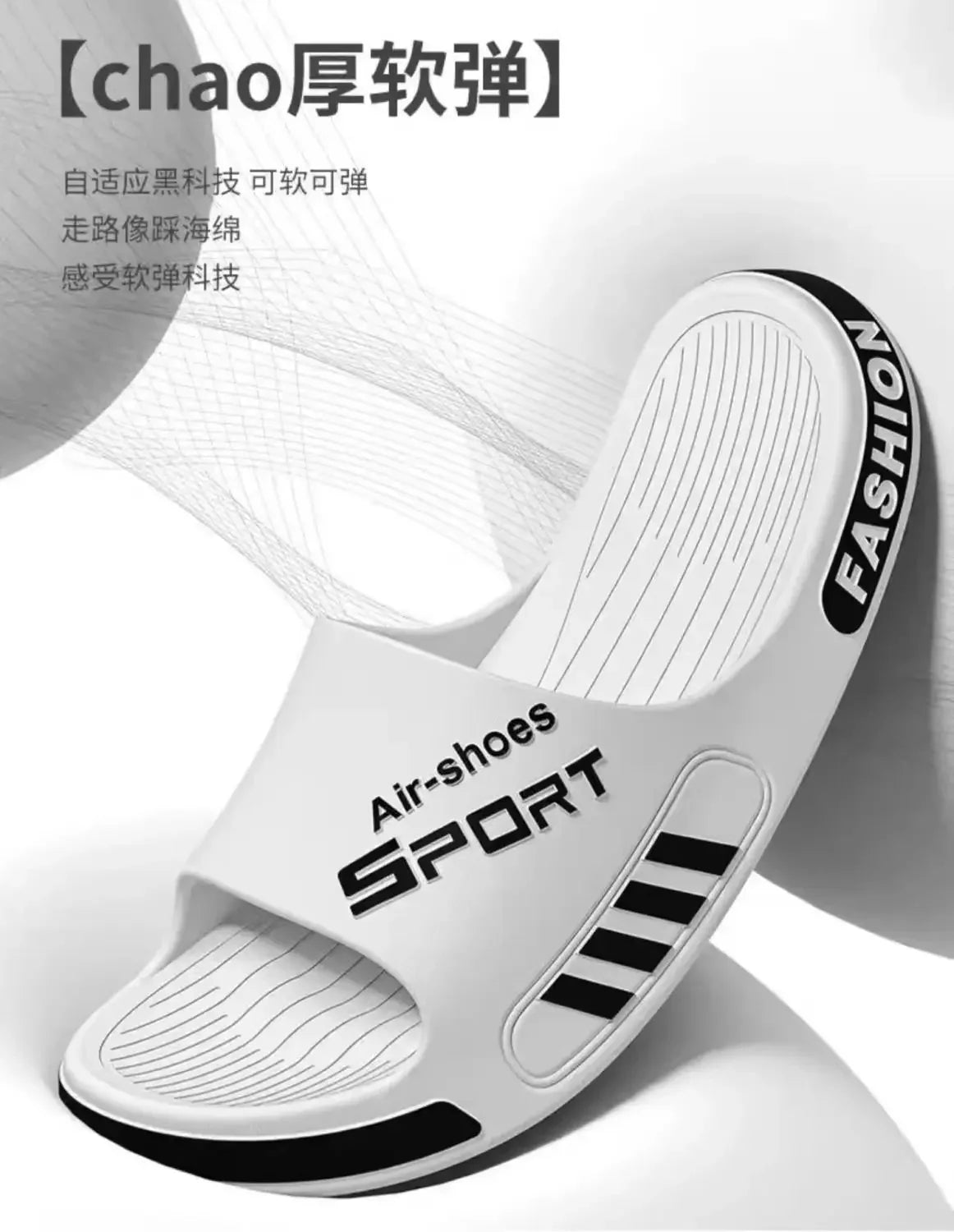 New 2025 Slippers for Men Slipper Thick Bottom Super Soft Men's Shoe Wearing Outside Flip Flop Sandals House Shoes Odorless Feet