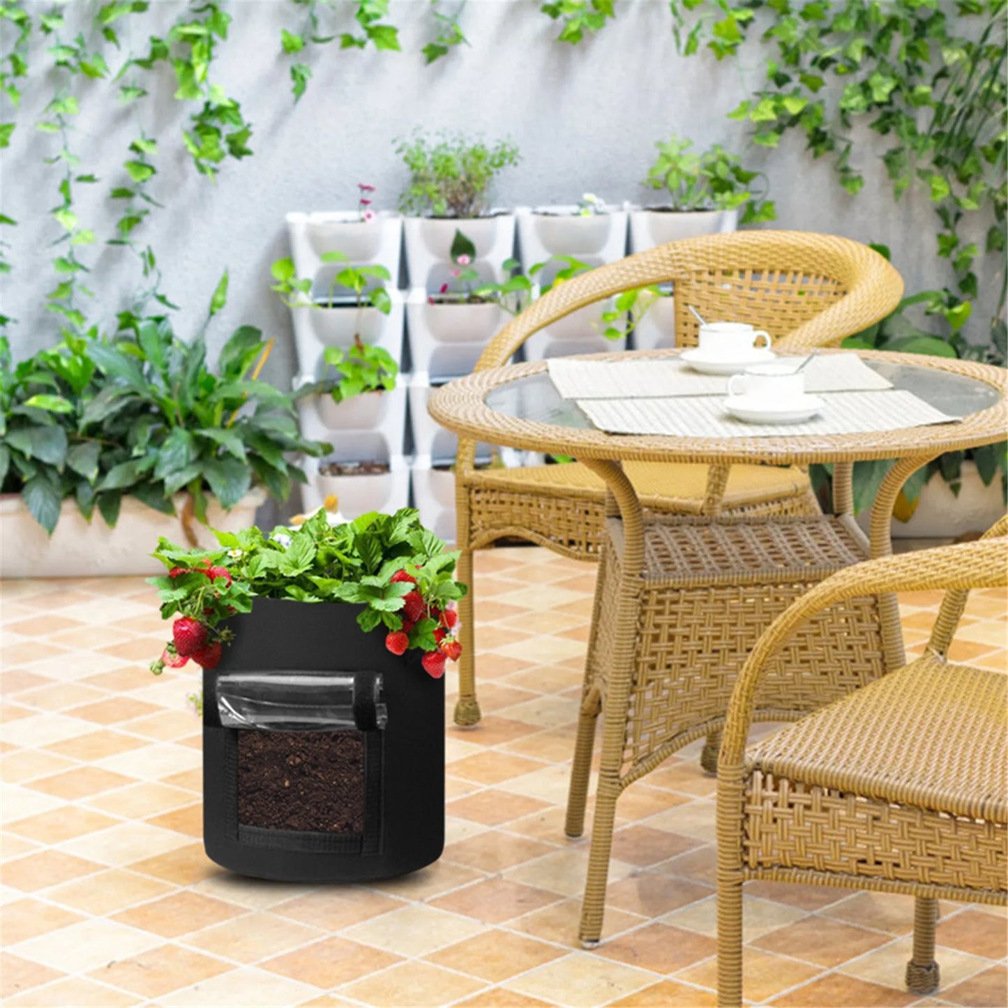 Diy Potato Growplanter Feltcloth Planting Container Bag Thicken Garden Pot Tools Home Garden Supplies Planter For Vegetables Hom