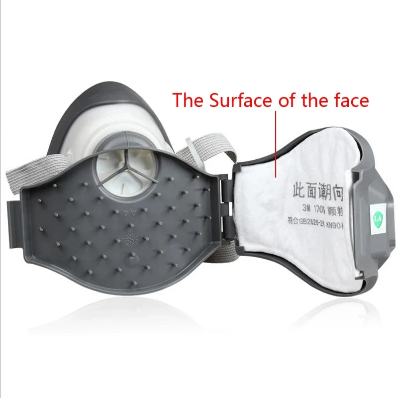 3MHalf Face Gas Mask Anti industrial conatruction 1211 1701 Filter cotton Dust pollen anti-particle dust cover Gas Mask