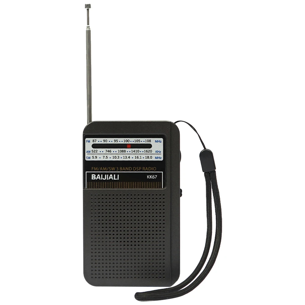 Mini Radio KK19 KK67 KK78 Portable Radio FM AM Battery Operated Handheld Built-in Speaker Radios For Running Walking Small Radio