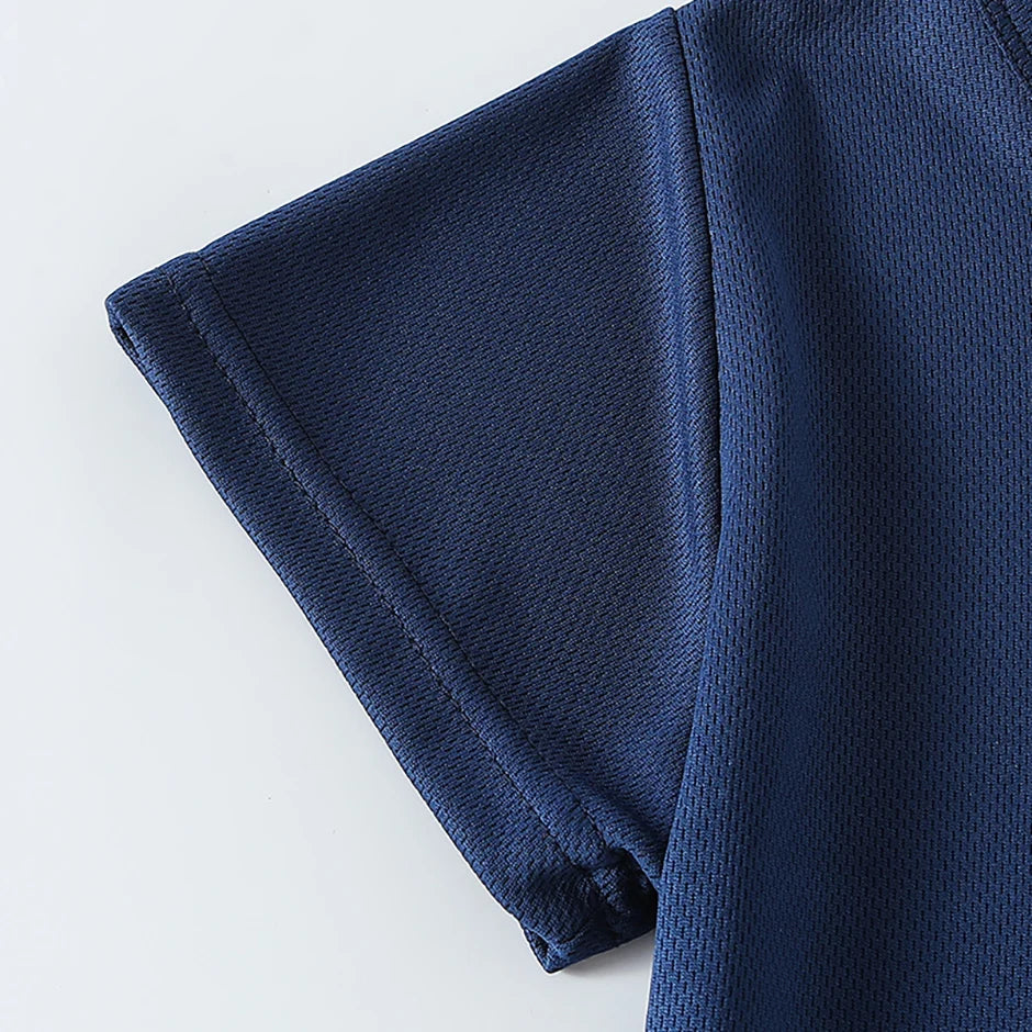 2-pieces Summer Children's Letter Quick drying Sports Suit For Boys And Girls Loose Short Sleeved T-shirt Outdoor Casual Shorts