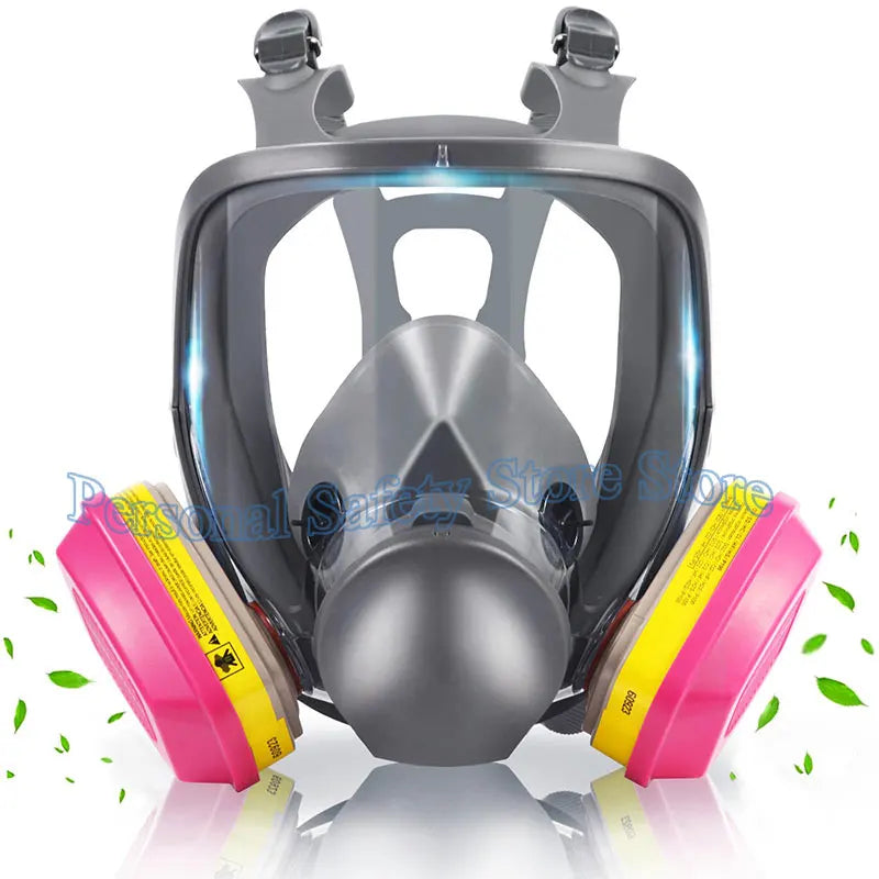 6800 Industrial Painting Spraying Respirator Gas Mask 3 In 1 Suit Safety Work 60926 Filter Dust Full Face Mask Gas mask
