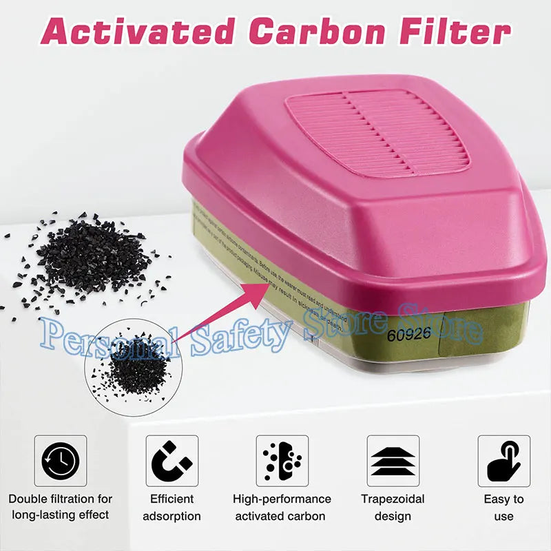 6800 Industrial Painting Spraying Respirator Gas Mask 3 In 1 Suit Safety Work 60926 Filter Dust Full Face Mask Gas mask