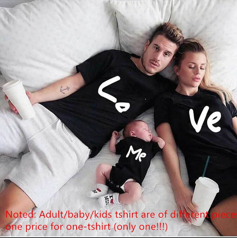 1Pc Daddy and Me Family Matching Clothes Daddy and Daddy's little Girl Tshirt Father Daughter Shirts Dad Daughter Girls Clothes