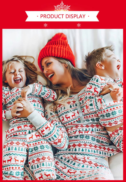 2026 Christmas Family Pajamas Matching Dad Mom And Daughter Xmas Clothes Set Adult Kids Sleepwear For Father Mother Son Outfit