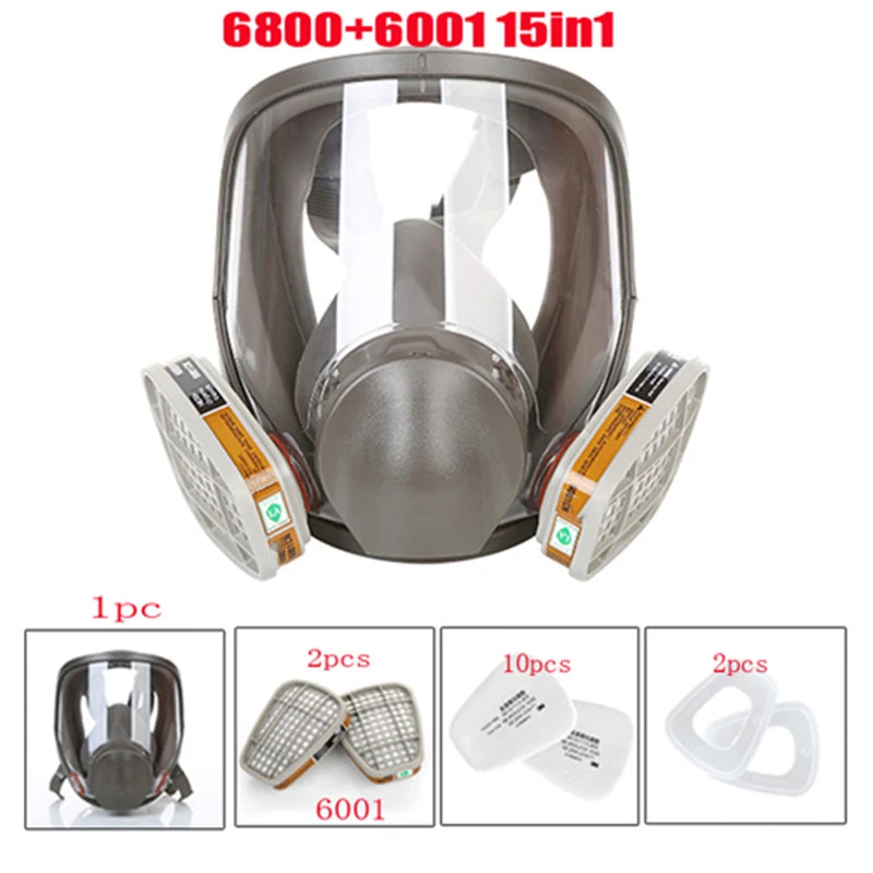 Protection 3/15/17 For 1 safety-type respirator gas mask 6800 type gas mask Painting Spraying Full face mask