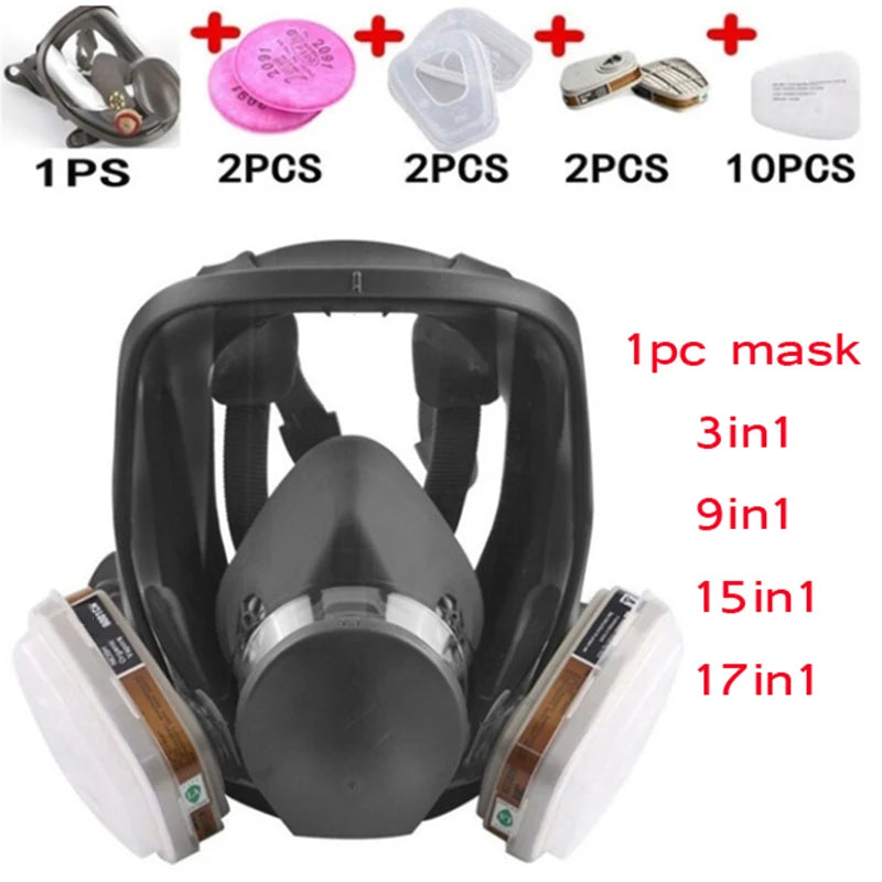 Protection 3/15/17 For 1 safety-type respirator gas mask 6800 type gas mask Painting Spraying Full face mask