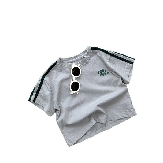 Children's short-sleeved T-shirt summer new loose casual top baby personality fashion