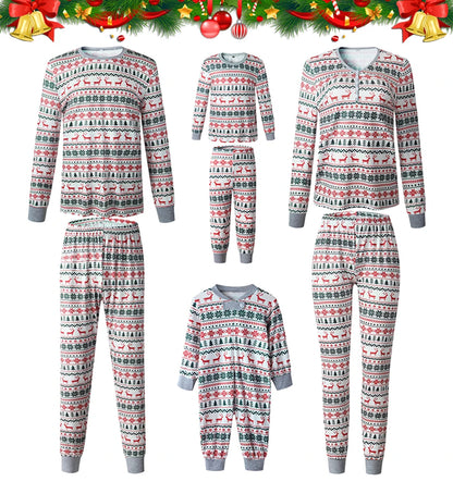 2026 Christmas Family Pajamas Matching Dad Mom And Daughter Xmas Clothes Set Adult Kids Sleepwear For Father Mother Son Outfit
