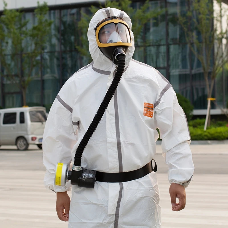 Protective Electric Constant Flow Supplied Air System Gas Mask Respirator Workplace Safety Supplie Full Face Gas Mask Respirator