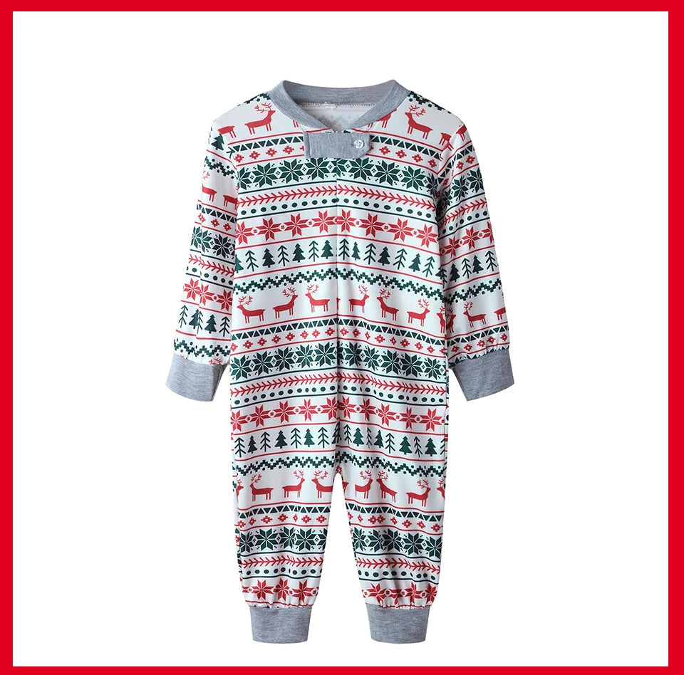 2026 Christmas Family Pajamas Matching Dad Mom And Daughter Xmas Clothes Set Adult Kids Sleepwear For Father Mother Son Outfit